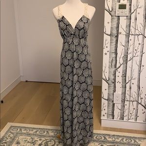 Pink yotto crochet maxi dress XS